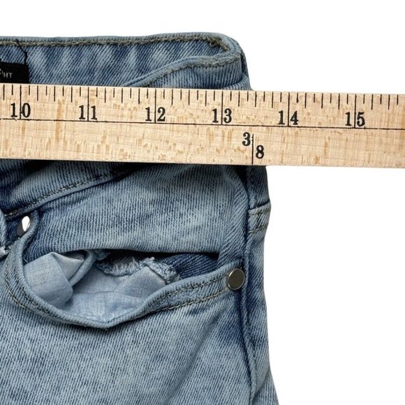 Kendall + Kylie The Icon High Rise Straight Jeans Distressed Size 7/28 - Picture 6 of 10